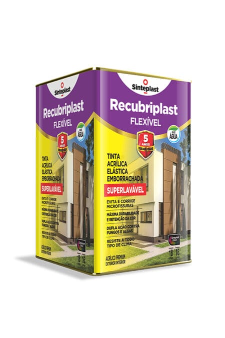 Recubriplast Flexível Tinta Acrílica Elástica - Fosco
