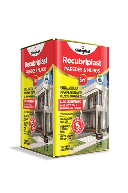 Recubriplast Paredes e Muros Manta Acrílica Impermeabilizante